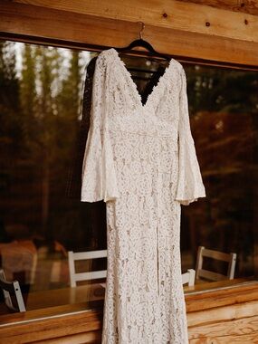 alianna white lace mermaid maxi dress alianna white lace mermaid maxi dress Forget Me Not Front Split Lace Mermaid Dress White